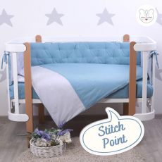 Дитячий постільний комплект Veres Point blue 6 одиниць
